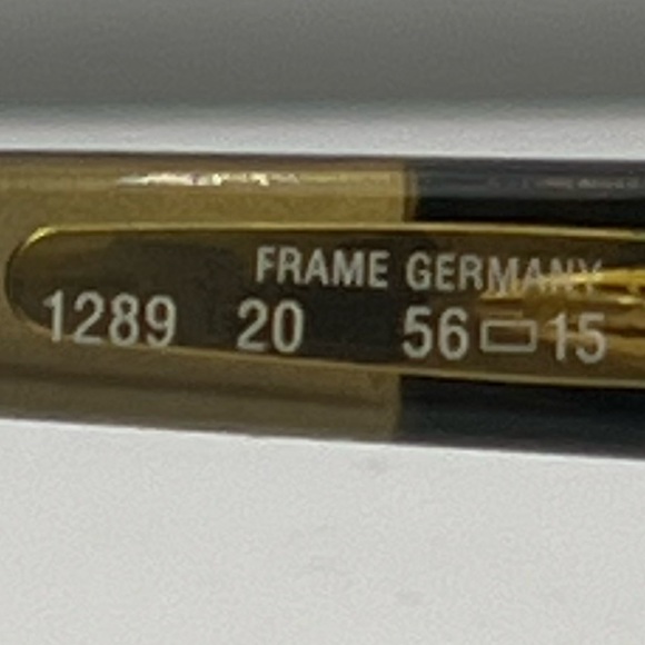 Vintage Viennaline 1289 20 Brown Honey Round Sunglasses Frames - Picture 7 of 8